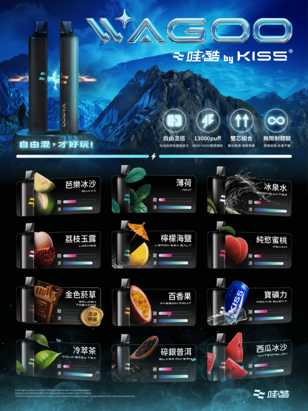 新品上市【WAGOO❣️哇酷拋棄式6500口❣️】by KIS5 的高端品牌 【滿10送1】