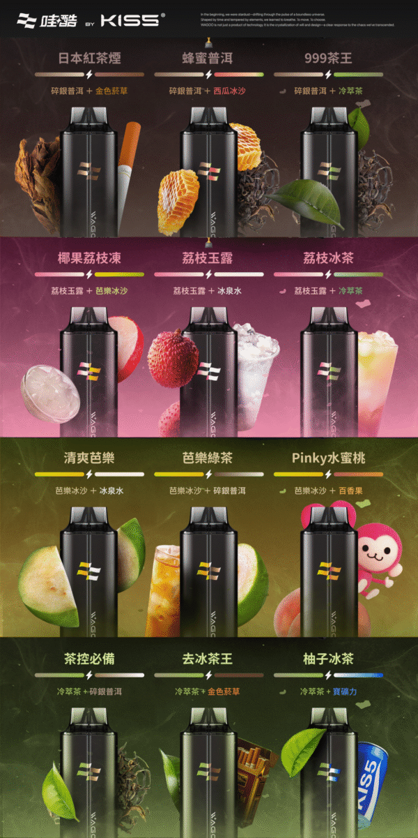 新品上市【WAGOO❣️哇酷拋棄式6500口❣️】by KIS5 的高端品牌 【滿10送1】